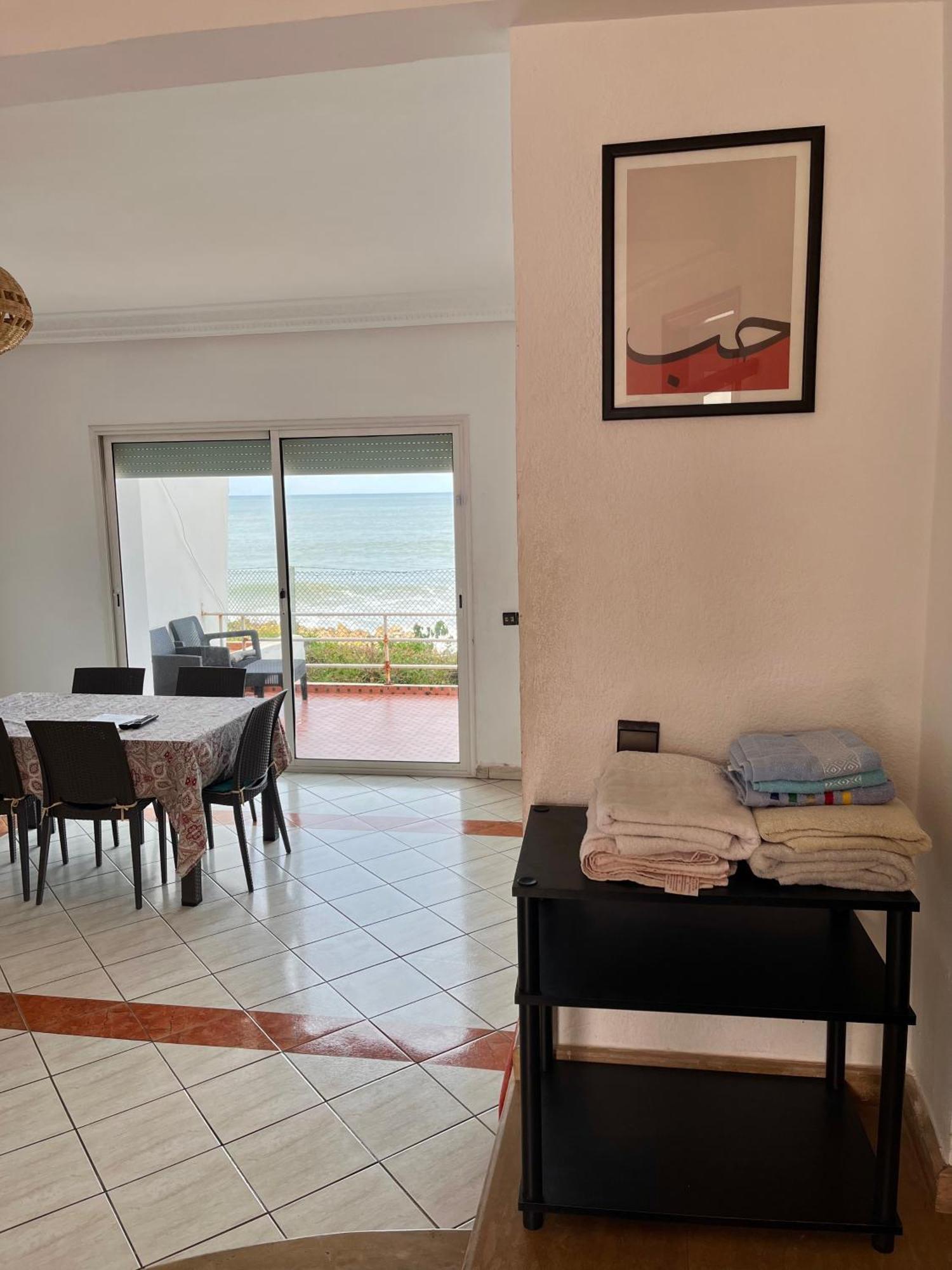 Splendid Beachfront Villa In Sidi Bouzid Beach With Pool Douar Ourlali Exteriör bild