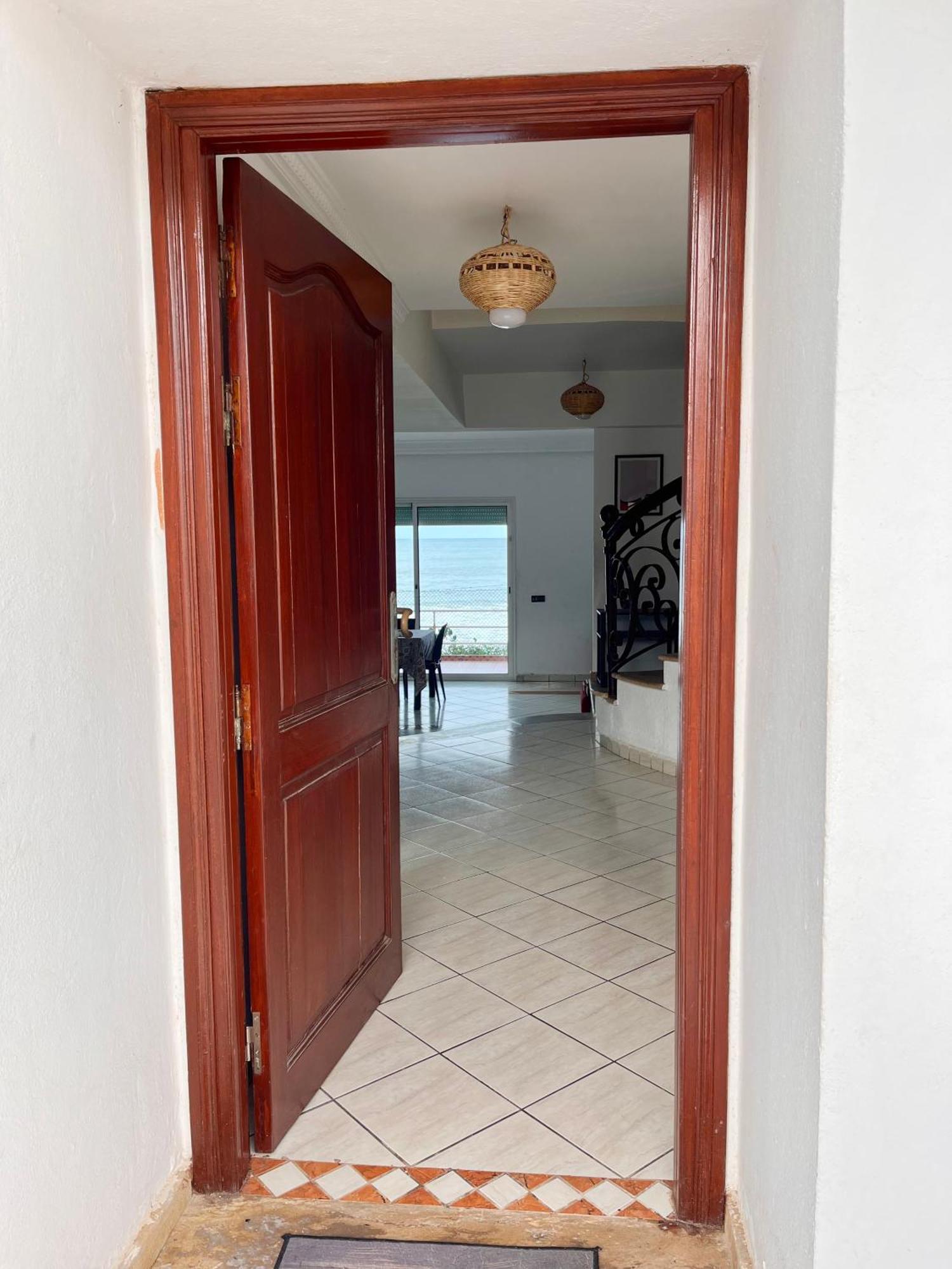 Splendid Beachfront Villa In Sidi Bouzid Beach With Pool Douar Ourlali Exteriör bild