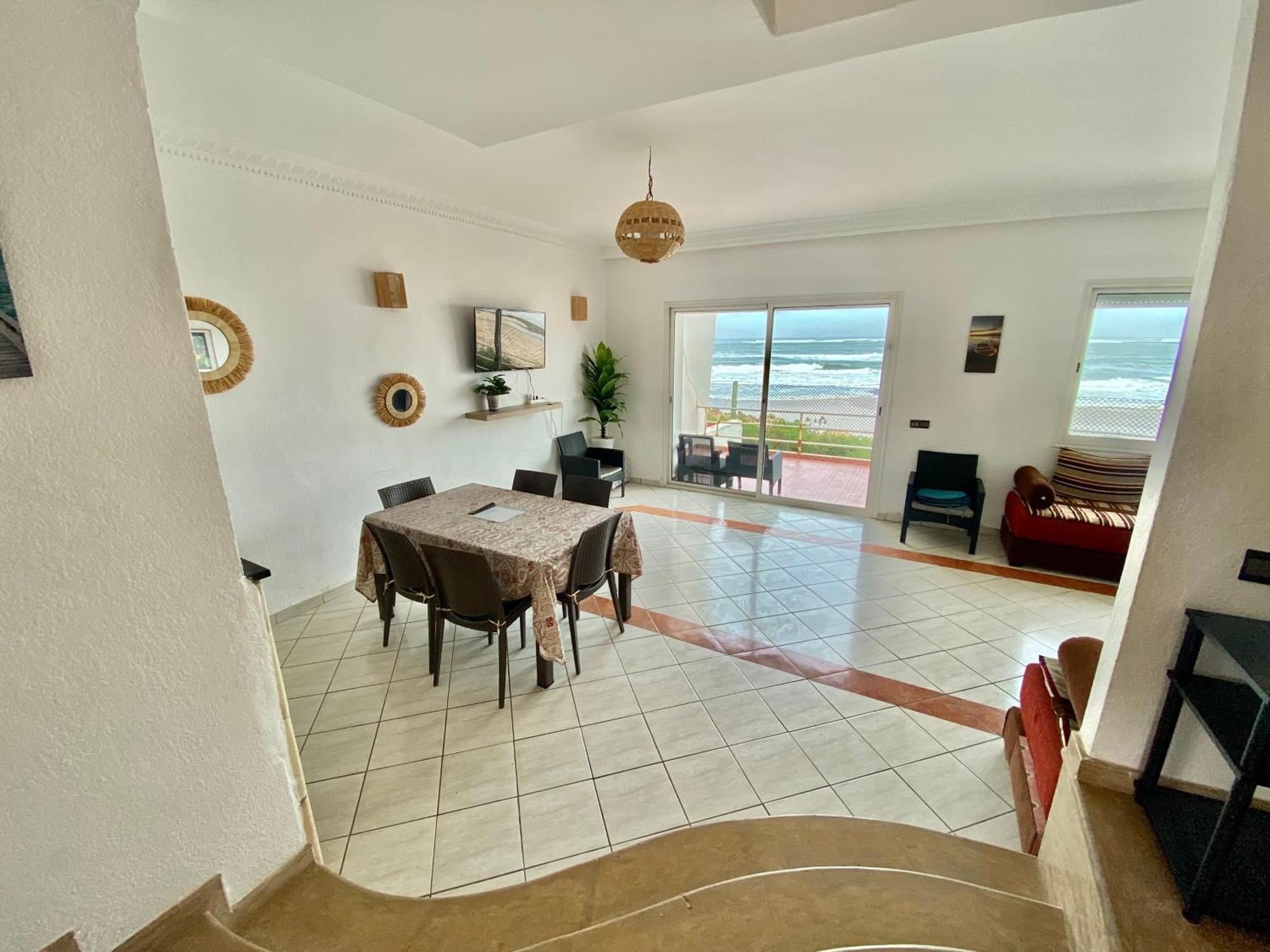 Splendid Beachfront Villa In Sidi Bouzid Beach With Pool Douar Ourlali Exteriör bild