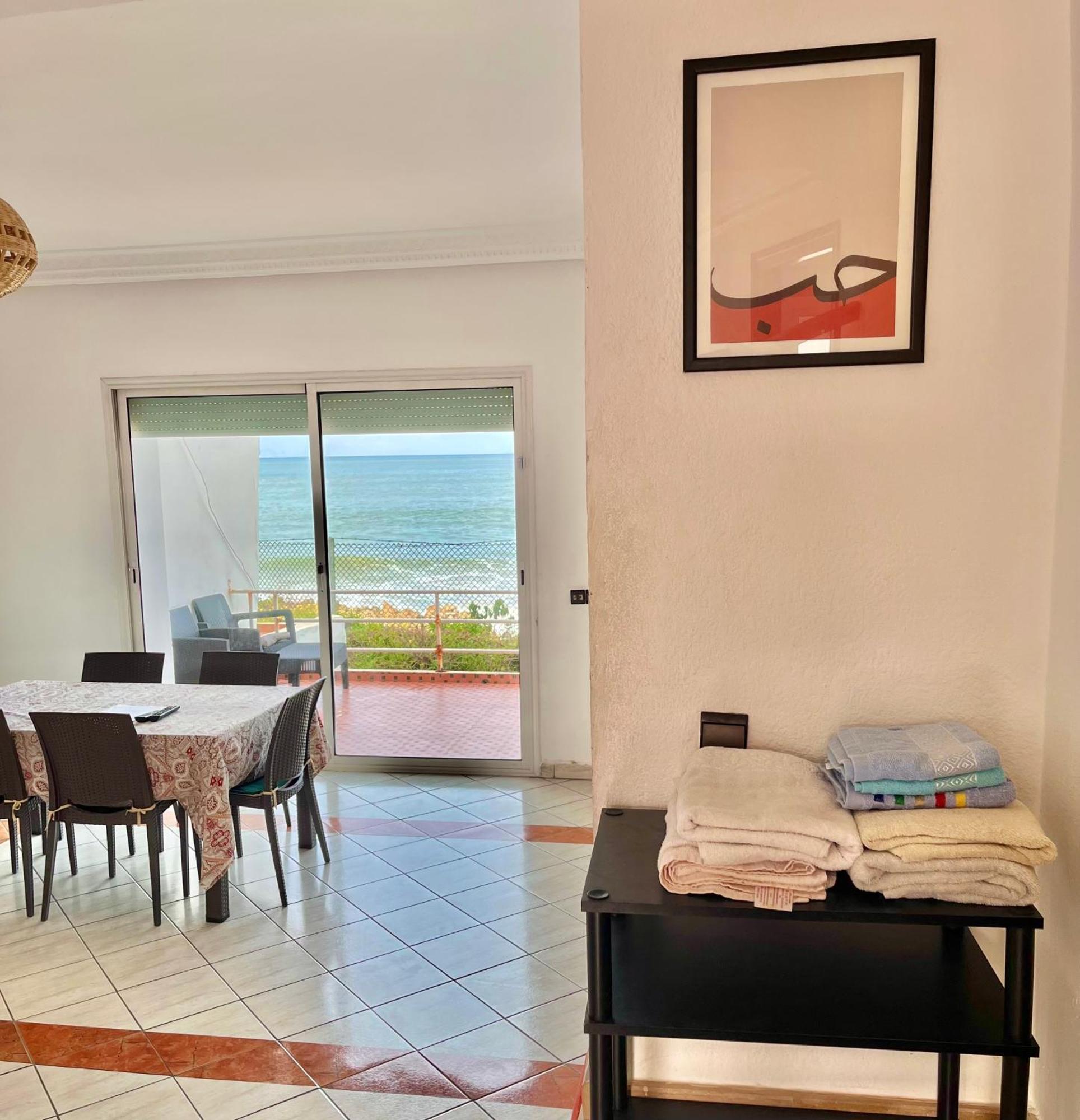 Splendid Beachfront Villa In Sidi Bouzid Beach With Pool Douar Ourlali Exteriör bild