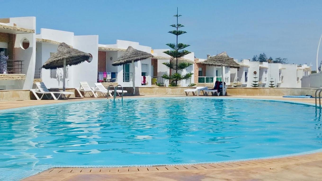 Splendid Beachfront Villa In Sidi Bouzid Beach With Pool Douar Ourlali Exteriör bild
